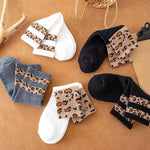 Warme Socken Mit Leopardenmuster