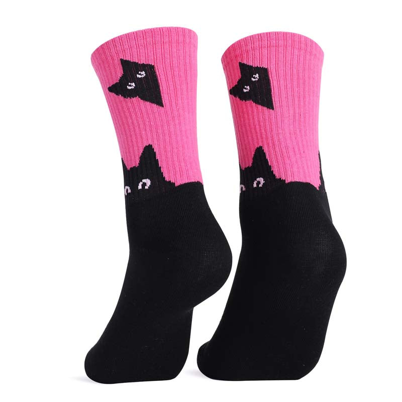 Lässige Socken Mit Katzenmuster