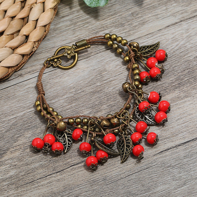 Vintage Ethno Kirsche Armband