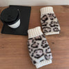 Warme Handschuhe Mit Leopardenmuster