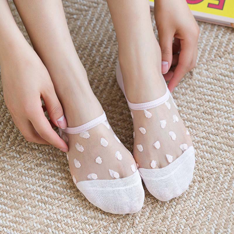 Atmungsaktive Polka Dot Socken