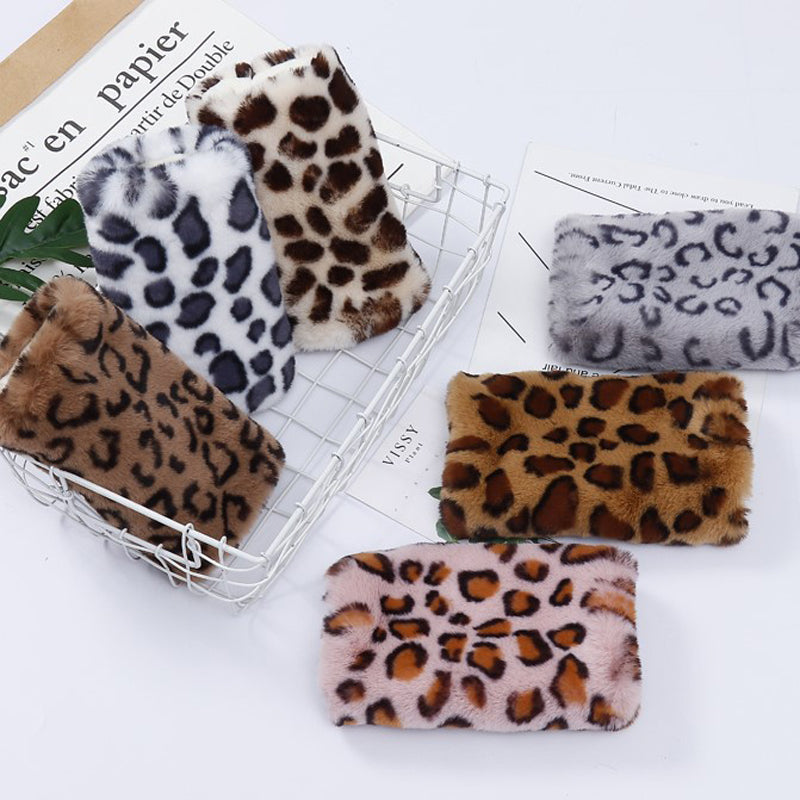 Warme Handschuhe Mit Leopardenmuster