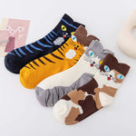 Lässige Socken Mit Katzenmuster