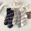 Vintage-Socken Mit Blumenmuster