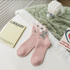 Warme Blumensocken