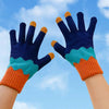 Lässige Farbblock-Handschuhe