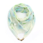 Eleganter Schal Mit Blumendruck