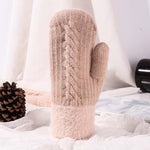 Warme Strickhandschuhe