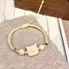 Geflochtenes Armband Mit Cartoon-Katze