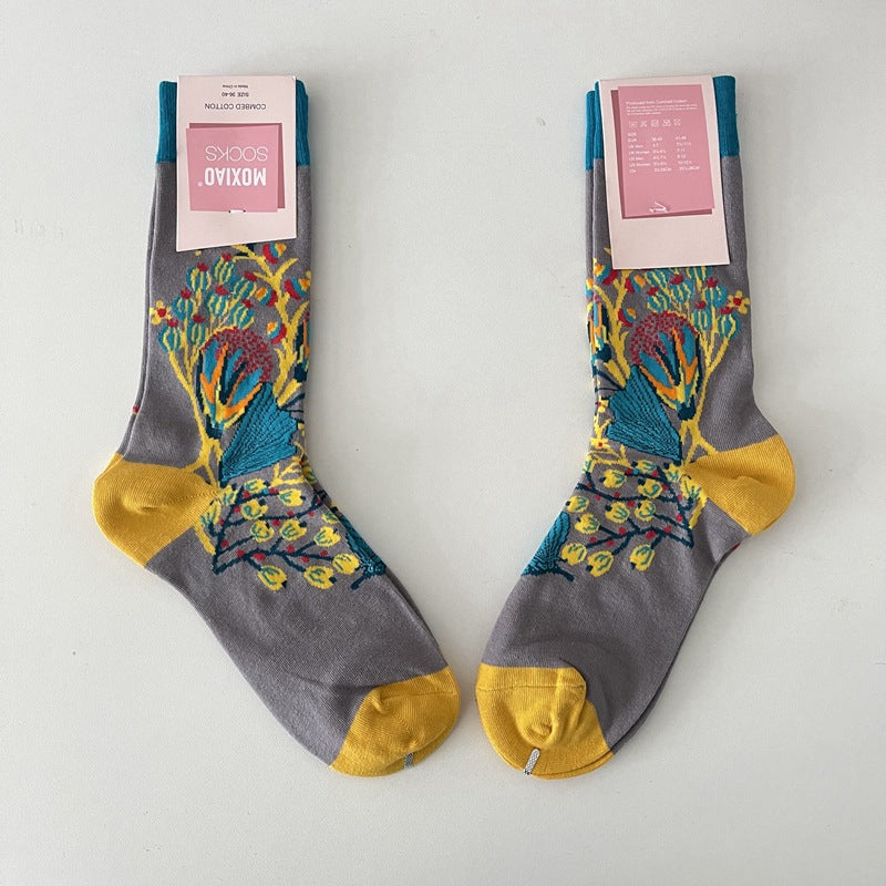 Vintage Blumensocken