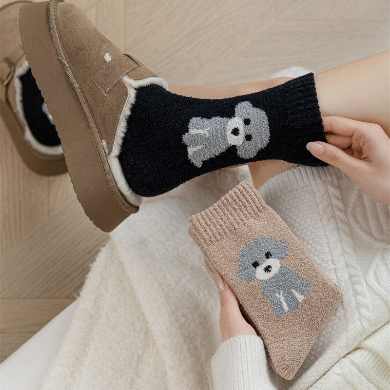 Lässige Socken Mit Cartoon-Hund