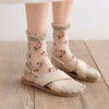 Atmungsaktive Blumensocken