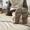 Vintage-Socken Mit Blumenmuster