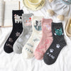 Socken Mit Cartoon-Katzen