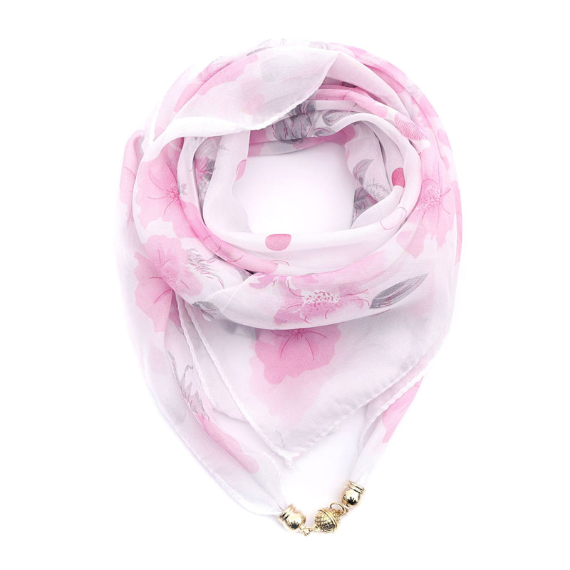 Eleganter Schal Mit Blumendruck
