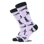 Lässige Socken Mit Katzen-Print