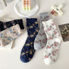 Vintage-Socken Mit Blumenmuster