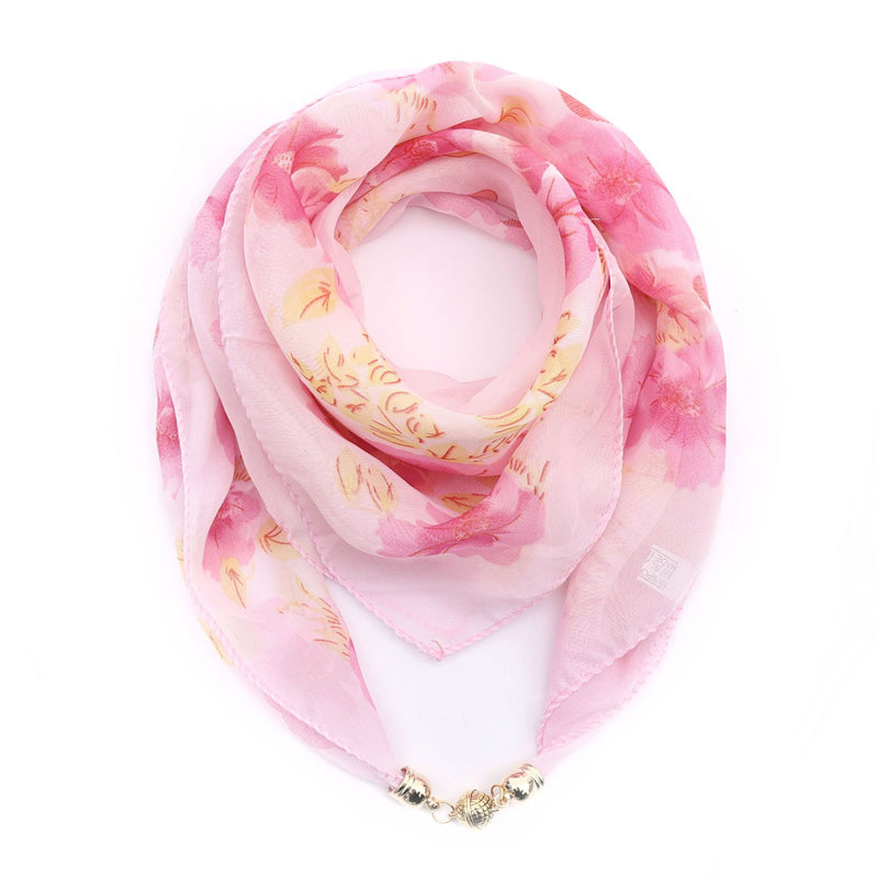 Eleganter Schal Mit Blumendruck
