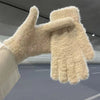 Einfarbige Warme Handschuhe