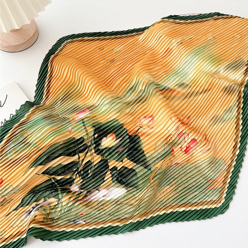 Vintage-Schal Mit Blumenmuster
