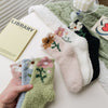Warme Blumensocken