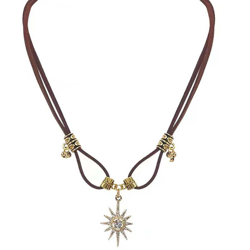 Vintage Böhmische Anhänger Halskette