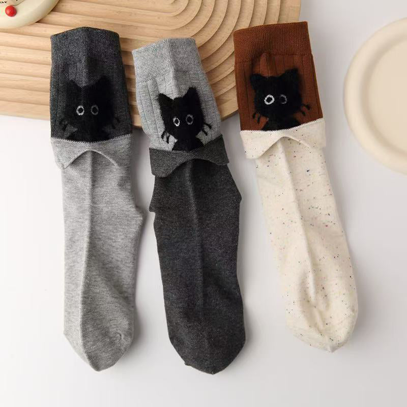 Kreative Socken Mit Katzenmuster