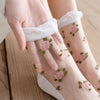 Atmungsaktive Blumensocken