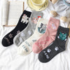 Socken Mit Cartoon-Katzen