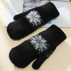 Warme Schneeflocken-Handschuhe