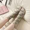 Vintage-Socken Mit Blumenmuster