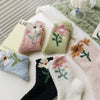 Warme Blumensocken