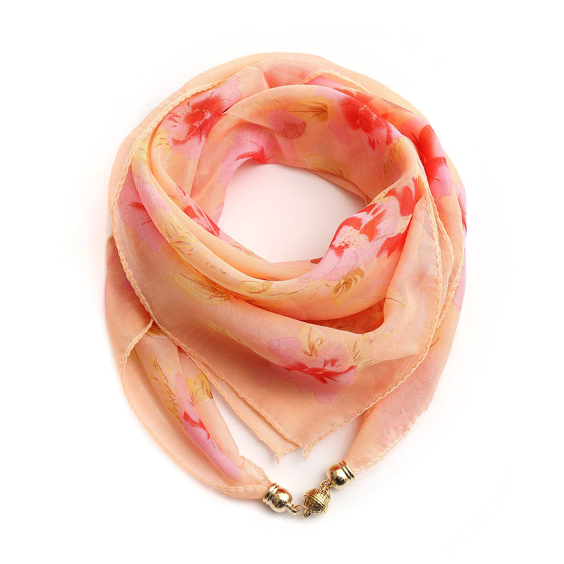 Eleganter Schal Mit Blumendruck
