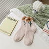 Warme Blumensocken