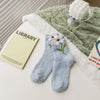 Warme Blumensocken