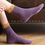 Vintage Socken Mit Farbblock