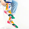 Socken Mit Abstraktem Farbblock