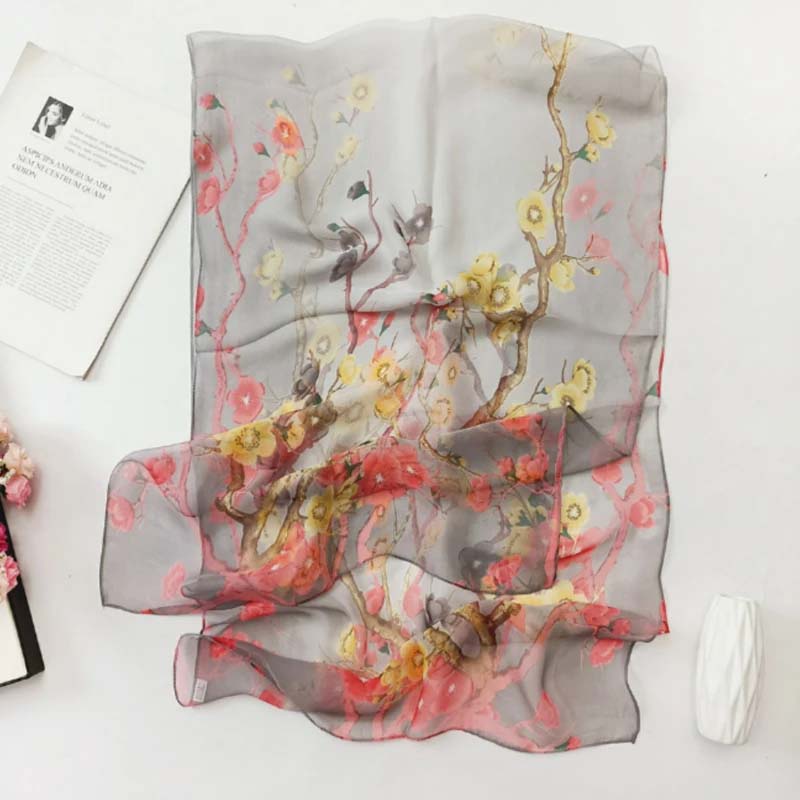 Vintage-Schal Mit Blumenmuster