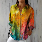 Vintage Bunte Bluse