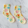 Lässige Blumensocken