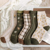 Packung Mit 5 Paar Vintage-Socken