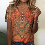 Bluse Im Vintage-Ethno-Stil