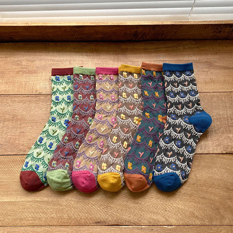 Vintage Jacquard-Socken