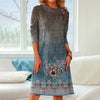 Vintage Kleid Mit Blumendruck