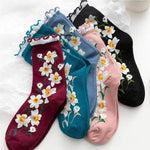 Packung Mit 5 Paar Blumensocken