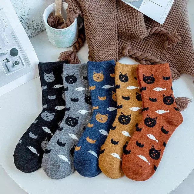 Packung Mit 5 Paar Socken Mit Animal-Print